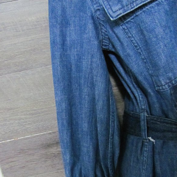 FREE ASSEMBLY LADIES DENIM BELTED DRESS NWT - Picture 3 of 9